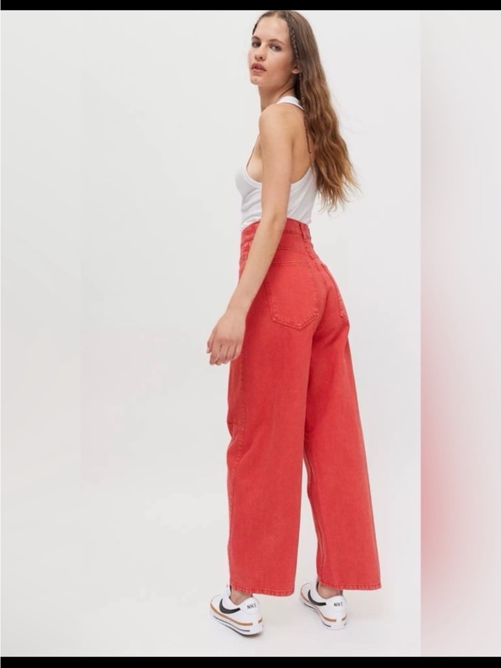 Urban Outfitters BDG Rih Extreme Baggy Orange High Rise Relaxed Fit Jean Size 2 - Picture 2 of 9